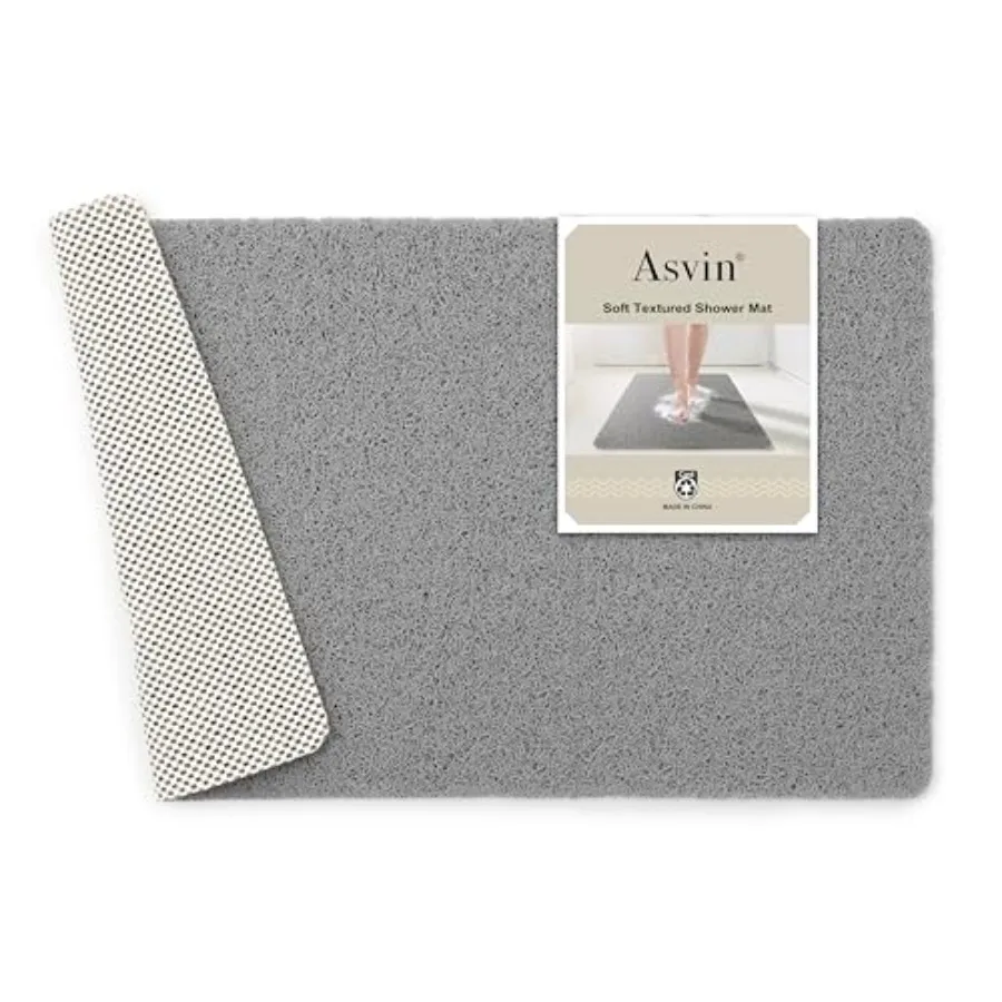 Soft Textured Bath, Shower, Tub Mat, 24x16 Inch Rectangular, Phthalate Free, Non Slip Comfort Bathtub Mats with Drain, PVC Loof
Soft Textured Bath, Shower, Tub Mat, 24x16 Inch Rectangular, Phthalate Free, Non Slip Comfort Bathtub Mats with Drain, PVC Loof