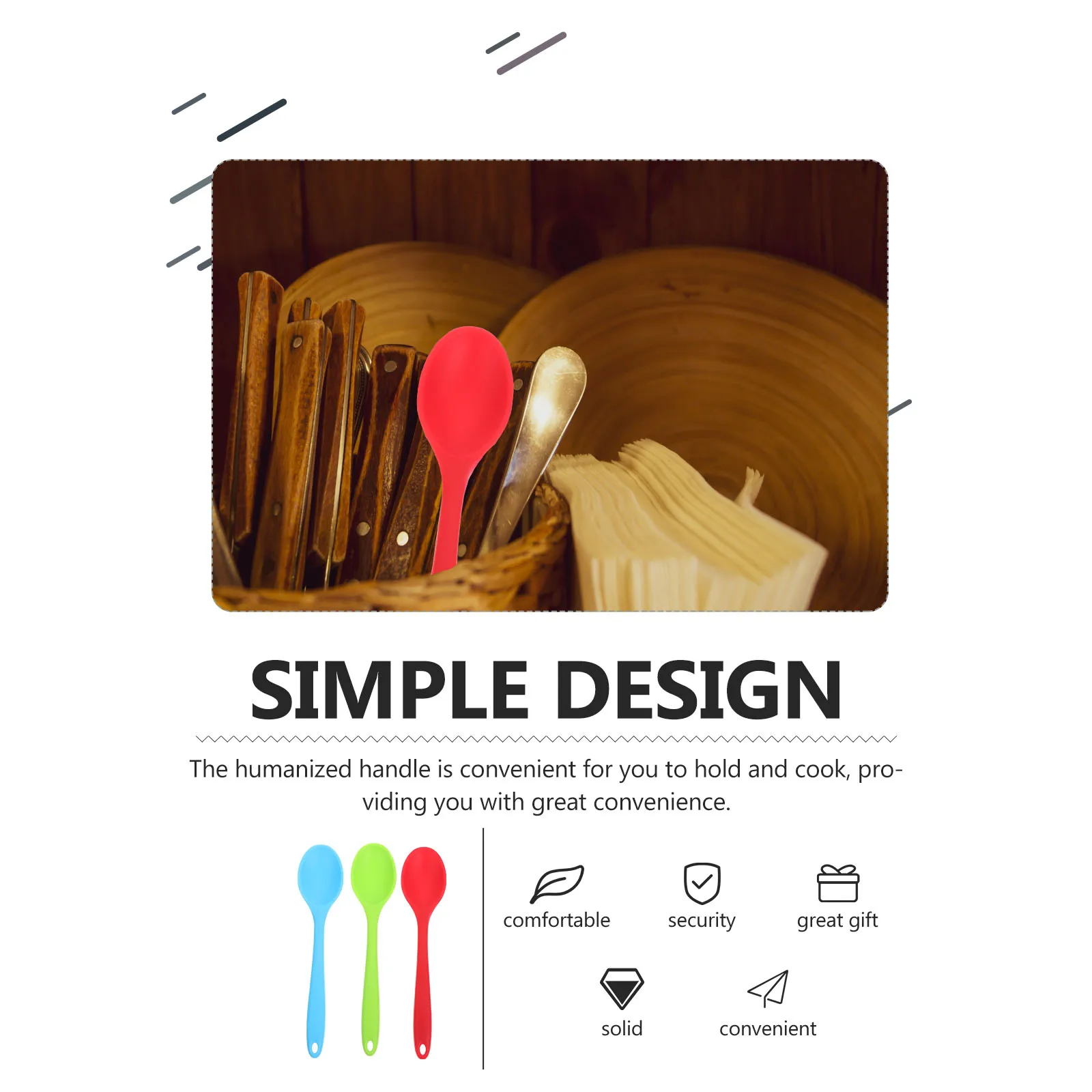 3Pcs Silicone Soup Spoon Set High-Grade Non-Stick Cooking Utensils Lightweight Kitchen Tools for Home Restaurant
3Pcs Silicone Soup Spoon Set High-Grade Non-Stick Cooking Utensils Lightweight Kitchen Tools for Home Restaurant