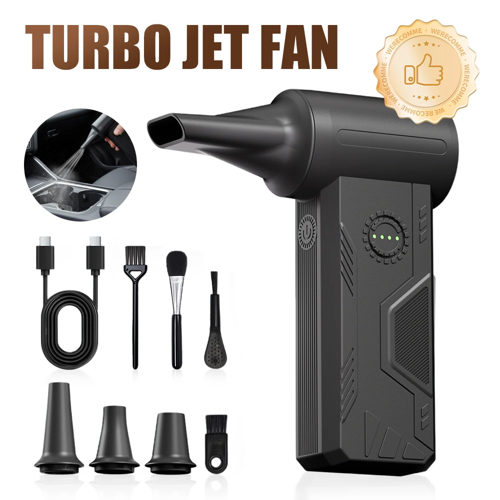 110 000 об/мин воздуходувка электрический турбовентилятор бесщеточный двигатель высокоскоростной турбоструйный вентилятор USB перезаряжаемый мощный пылеочиститель
110 000 об/мин воздуходувка электрический турбовентилятор бесщеточный двигатель высокоскоростной турбоструйный вентилятор USB перезаряжаемый мощный пылеочиститель