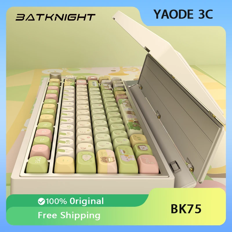 Механическая клавиатура Batknight BK75 «задействие розы», три режима, 2,4 ГГц, Bluetooth, беспроводная клавиатура для отдыха, игровая клавиатура с функцией горячей замены, подарок
Механическая клавиатура Batknight BK75 «задействие розы», три режима, 2,4 ГГц, Bluetooth, беспроводная клавиатура для отдыха, игровая клавиатура с функцией горячей замены, подарок