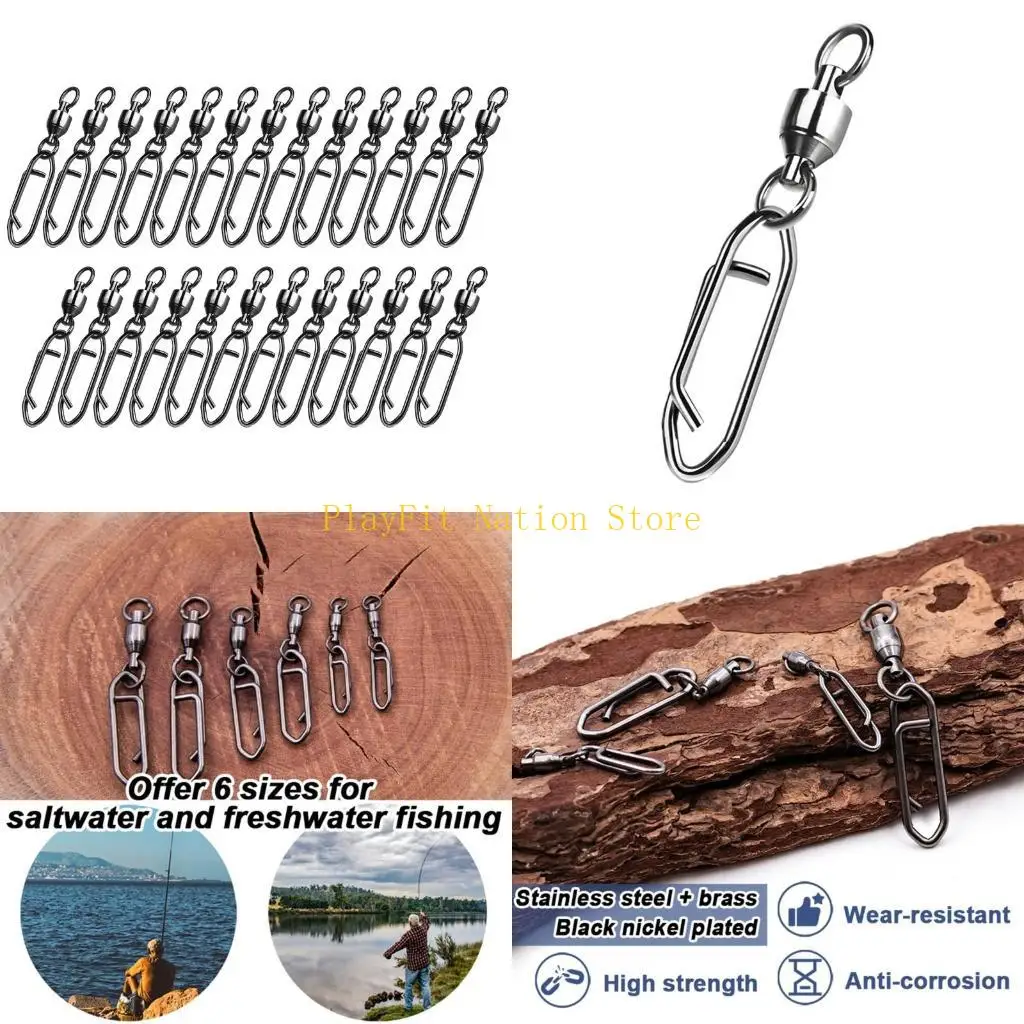 242F 25Pcs Power Clip Fishing Tackle Swivels Speed Clip for Saltwater Fishing
242F 25Pcs Power Clip Fishing Tackle Swivels Speed Clip for Saltwater Fishing