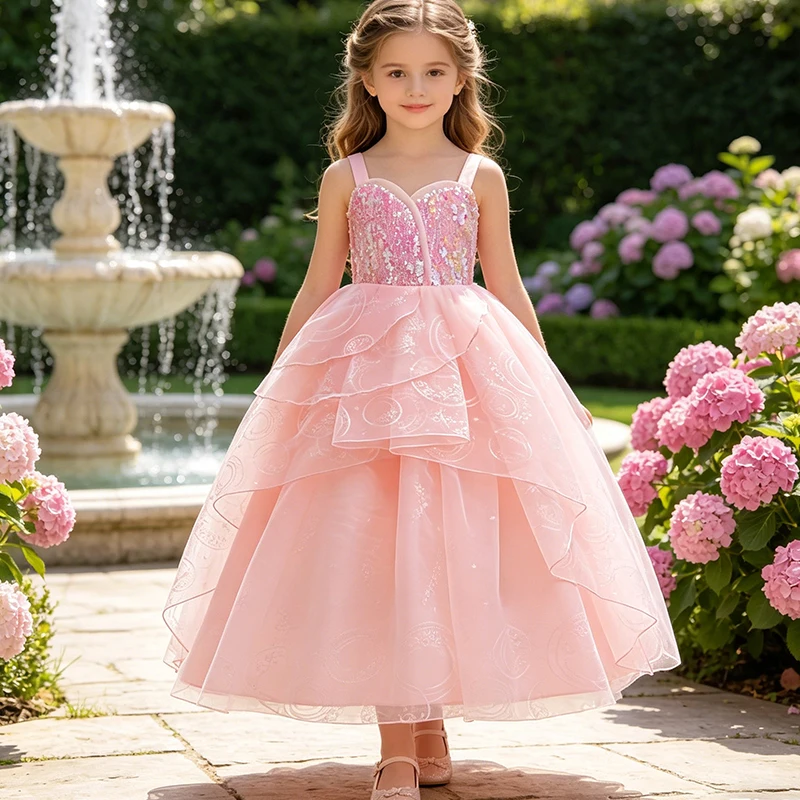 Girls Party Dresses Carnival Cosplay Costume Kids Witch Classic Role Play Princess Dress Pink Mesh Sequin Halloween Outfits
Girls Party Dresses Carnival Cosplay Costume Kids Witch Classic Role Play Princess Dress Pink Mesh Sequin Halloween Outfits