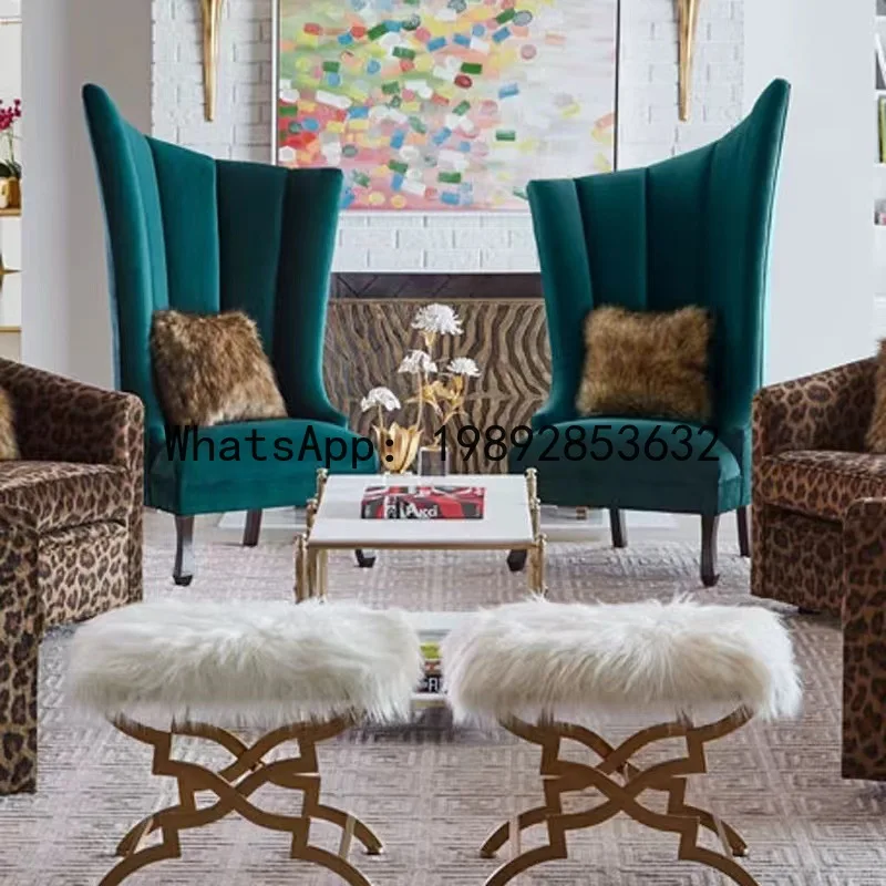 X5-14 high back sofa living room special-shaped exhibition hall velvet wedding fabric tiger chair
X5-14 high back sofa living room special-shaped exhibition hall velvet wedding fabric tiger chair