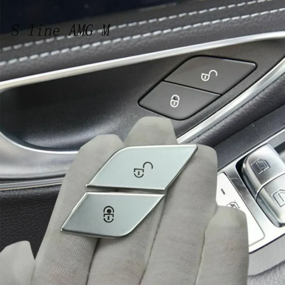 For Mercedes Benz C E Class W205 W213 GL X253 2016-2019 Car Door Lock Switch Button Sticker Sequins Decoration Cover Trim
For Mercedes Benz C E Class W205 W213 GL X253 2016-2019 Car Door Lock Switch Button Sticker Sequins Decoration Cover Trim