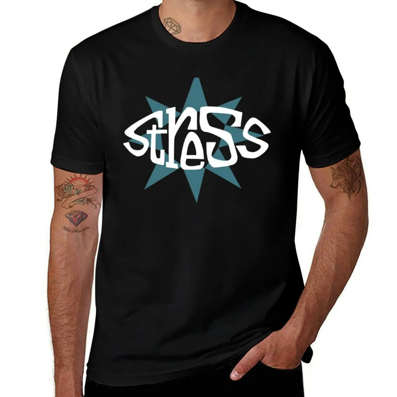 Stress Records (White & Teal Blue Logo) T-Shirt blue lock anime men t shirts high quality
Stress Records (White & Teal Blue Logo) T-Shirt blue lock anime men t shirts high quality