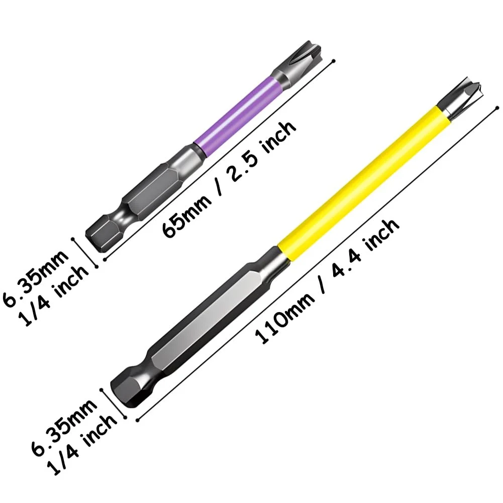 6Pcs Magnetic PH Slotted Screwdriver Bits For Electricians High Torque Hex Shaft Hand Drill Driver Tools Hardware Accessories
6Pcs Magnetic PH Slotted Screwdriver Bits For Electricians High Torque Hex Shaft Hand Drill Driver Tools Hardware Accessories