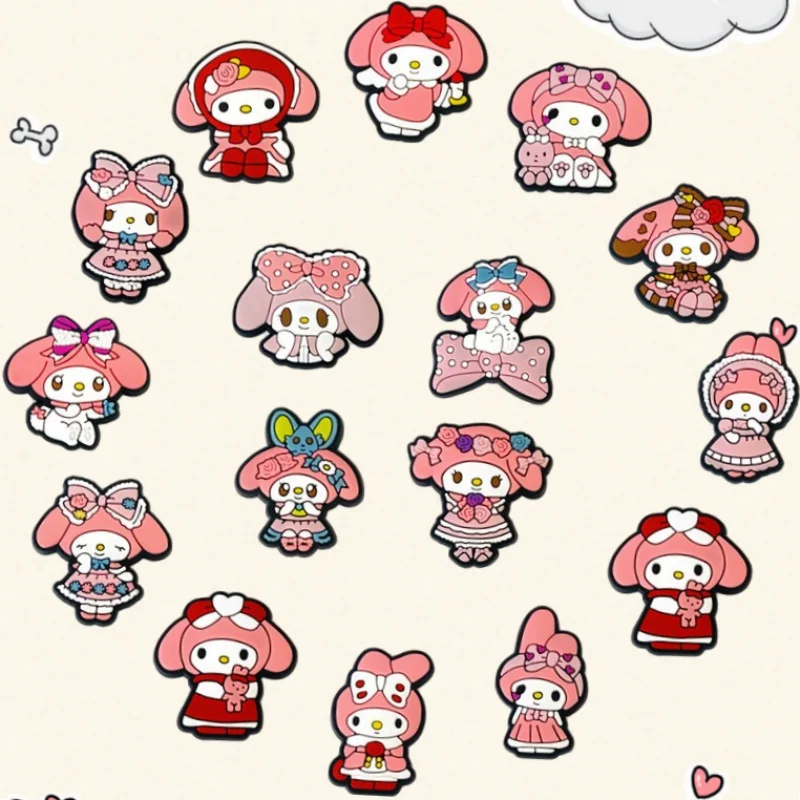 16Pcs Sanrio Shoe Charms for Kids PVC Shoe Decorations Wristband Buckle Christmas Gift
16Pcs Sanrio Shoe Charms for Kids PVC Shoe Decorations Wristband Buckle Christmas Gift