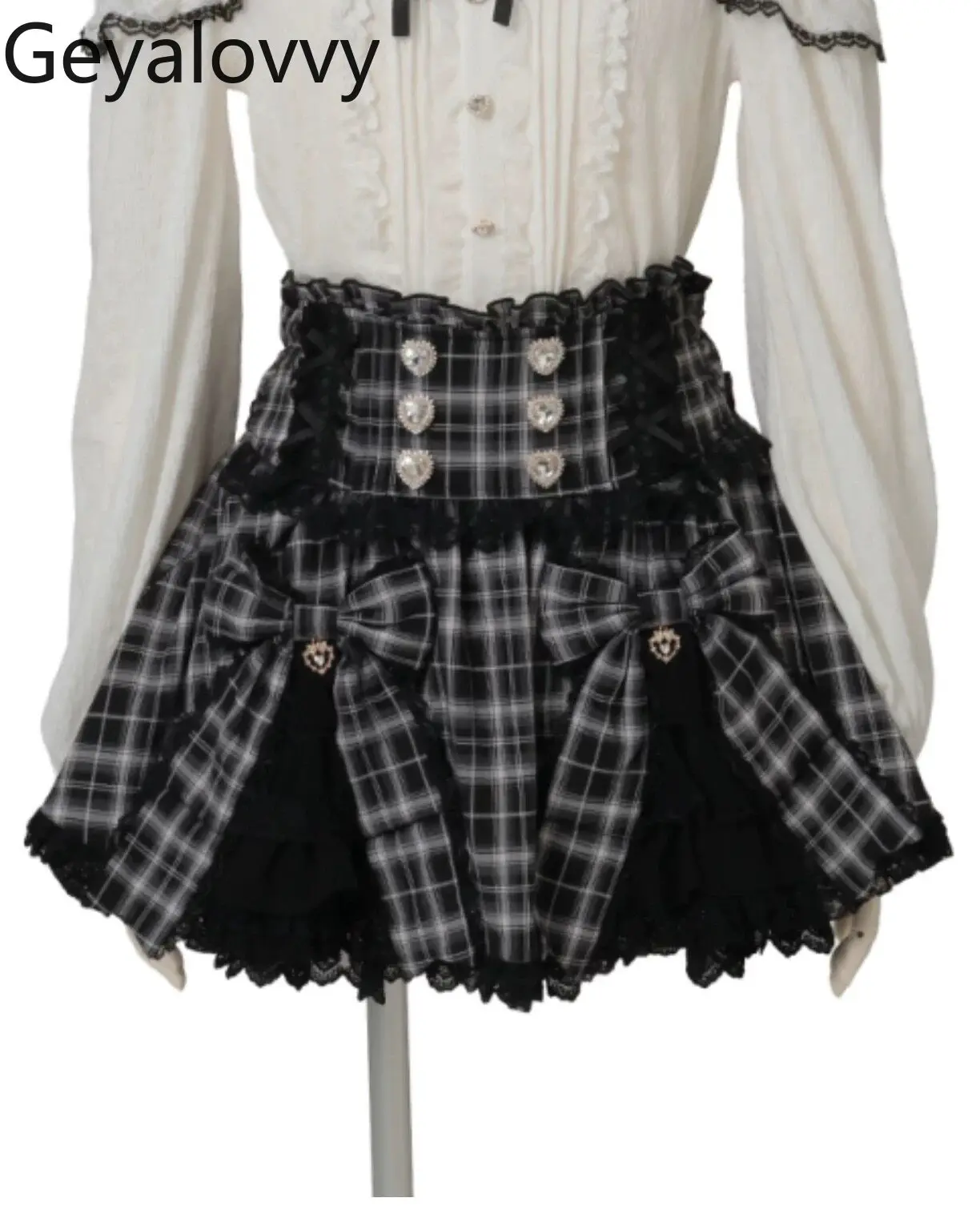 Japanese Sweet Cute High-waisted Mini Skirt for Women 2026 Summer New Arrival Lolita Versatile Plaid Bow Lace Trim Short Skirts
Japanese Sweet Cute High-waisted Mini Skirt for Women 2026 Summer New Arrival Lolita Versatile Plaid Bow Lace Trim Short Skirts