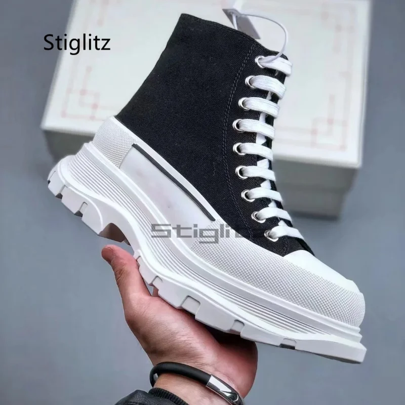 Thick Soled Men's Canvas Sports Shoes Fashion High-Top Casual Coupon Shoes Heightening Running Sneakers Shoes Outdoor Women Boot
Thick Soled Men's Canvas Sports Shoes Fashion High-Top Casual Coupon Shoes Heightening Running Sneakers Shoes Outdoor Women Boot