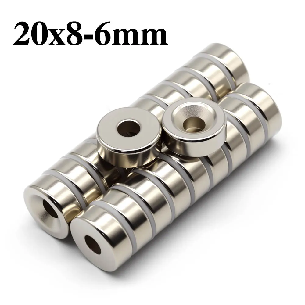 20x8-6mm Super Powerful Round With Holes Magnet Neodymium Magnet NdfeB N35 Strong Permanent Magnetic imanes Refrigerator Magnet
20x8-6mm Super Powerful Round With Holes Magnet Neodymium Magnet NdfeB N35 Strong Permanent Magnetic imanes Refrigerator Magnet