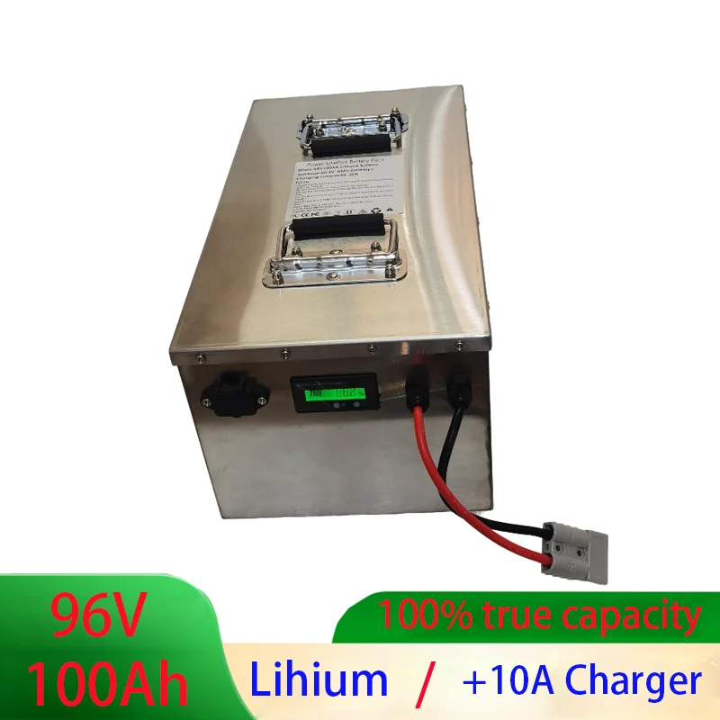 waterproof 96v 100Ah lithium ion Rechargeable battery li ion for Excavatorvehicle RV AGV Forklift boat inverter + 10A Charger
waterproof 96v 100Ah lithium ion Rechargeable battery li ion for Excavatorvehicle RV AGV Forklift boat inverter + 10A Charger