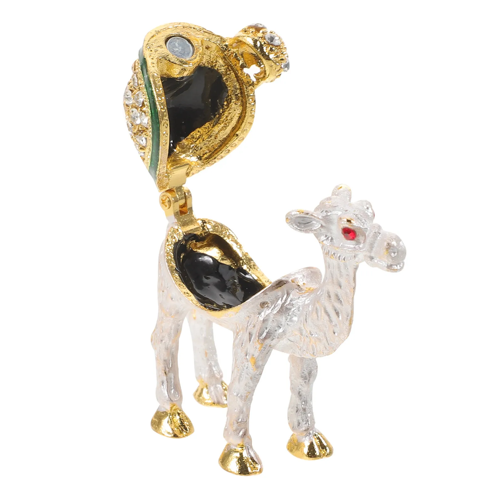 Camel Ornament Jewelry Box with Sparkling Crystals Elegant Earring Storage Organizer for Women Travel Friendly Artistic Trinket
Camel Ornament Jewelry Box with Sparkling Crystals Elegant Earring Storage Organizer for Women Travel Friendly Artistic Trinket
