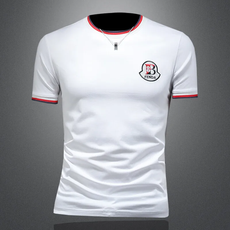 Summer 2026 Men's Fashionable Half Sleeve T-Shirt Silk Cotton Short Sleeve Youthful Vitality round Neck Letter Pattern Tee
Summer 2026 Men's Fashionable Half Sleeve T-Shirt Silk Cotton Short Sleeve Youthful Vitality round Neck Letter Pattern Tee