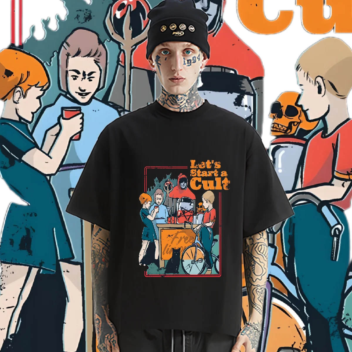 Ameirica Anime Round Collar T Shirt Oversize Loose Tops Vintage Hip-Hop Tees Graphic Cotton T-shirt Fashion Style Men Tshirt DIY
Ameirica Anime Round Collar T Shirt Oversize Loose Tops Vintage Hip-Hop Tees Graphic Cotton T-shirt Fashion Style Men Tshirt DIY