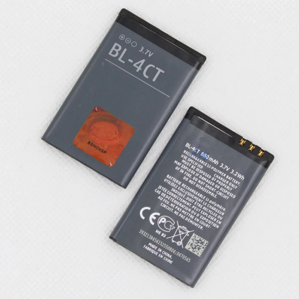ISUNOO BL-4CT Phone Battery For NOKIA BL 4CT 5310 6700S X3 X3-00 7230 7310C 5630 2720 2720A 7210C 6600F 860mah Mobile Batteria
ISUNOO BL-4CT Phone Battery For NOKIA BL 4CT 5310 6700S X3 X3-00 7230 7310C 5630 2720 2720A 7210C 6600F 860mah Mobile Batteria