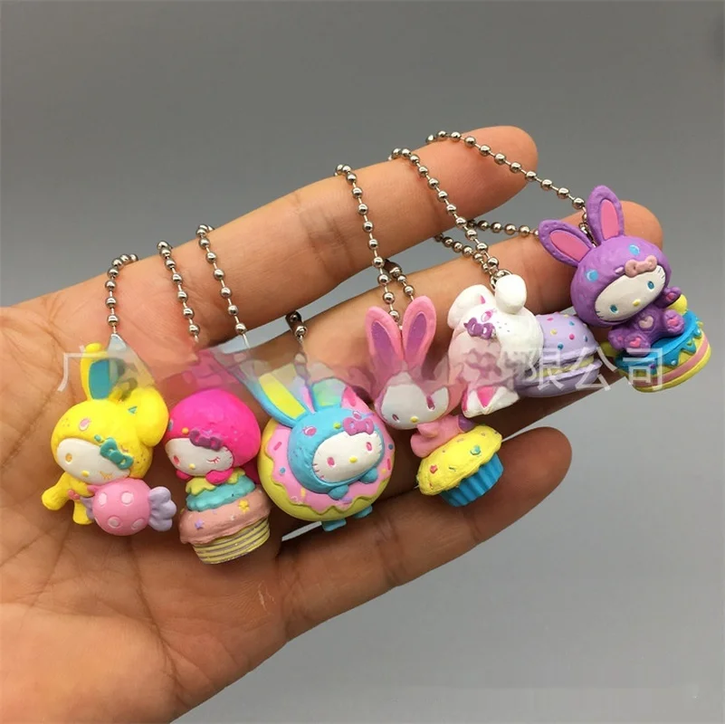 Cartoon Hellokitty Colorful Bunny Series Toy Keychain Ornament Gift Baking Egg Tasty Cake Donut Blind Box Trendy Toy gifts
Cartoon Hellokitty Colorful Bunny Series Toy Keychain Ornament Gift Baking Egg Tasty Cake Donut Blind Box Trendy Toy gifts