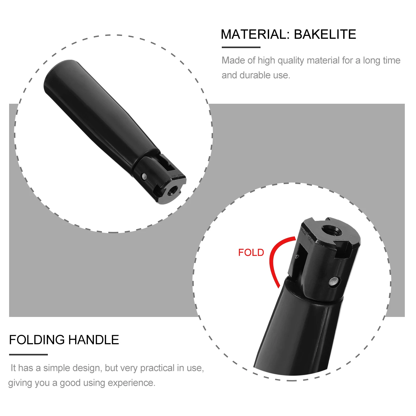 2pcs Foldable 20x80xM6 Revolving Handle Black Knob Smooth Surface Easy Install Remove Woodworking Hardware Tools Wrench
2pcs Foldable 20x80xM6 Revolving Handle Black Knob Smooth Surface Easy Install Remove Woodworking Hardware Tools Wrench