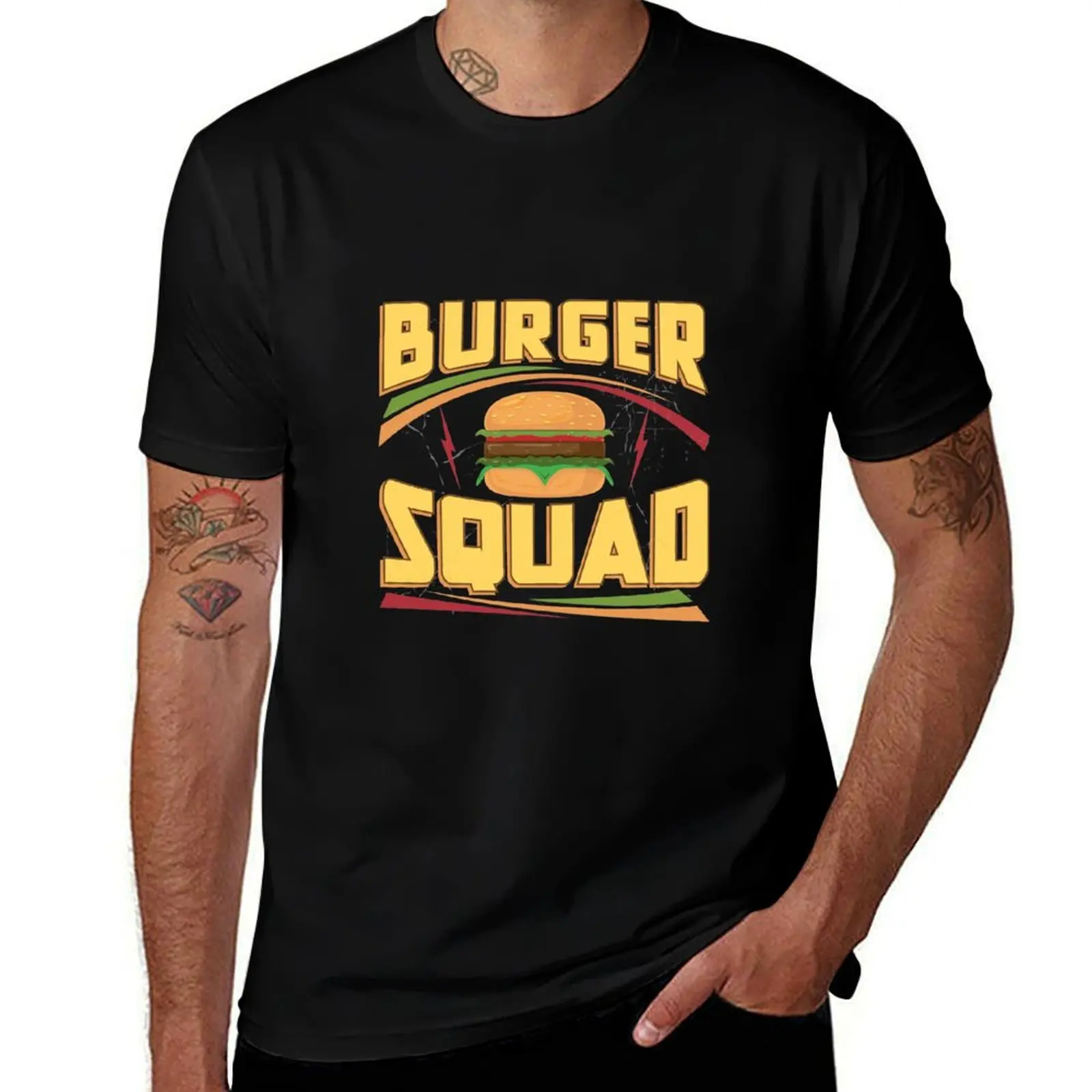 Burger Squad Cheeseburger T-Shirt Blouse plus size clothes essential t shirt T-shirt men
Burger Squad Cheeseburger T-Shirt Blouse plus size clothes essential t shirt T-shirt men