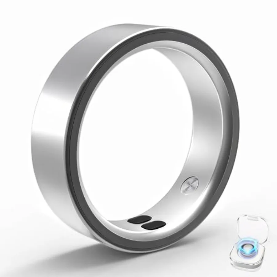 Smart Ring for Women Men Sleep Tracking Wearable Fitness Tracker Ring with Step Heart Rate Blood Oxygen Distance Calorie Clock
Smart Ring for Women Men Sleep Tracking Wearable Fitness Tracker Ring with Step Heart Rate Blood Oxygen Distance Calorie Clock