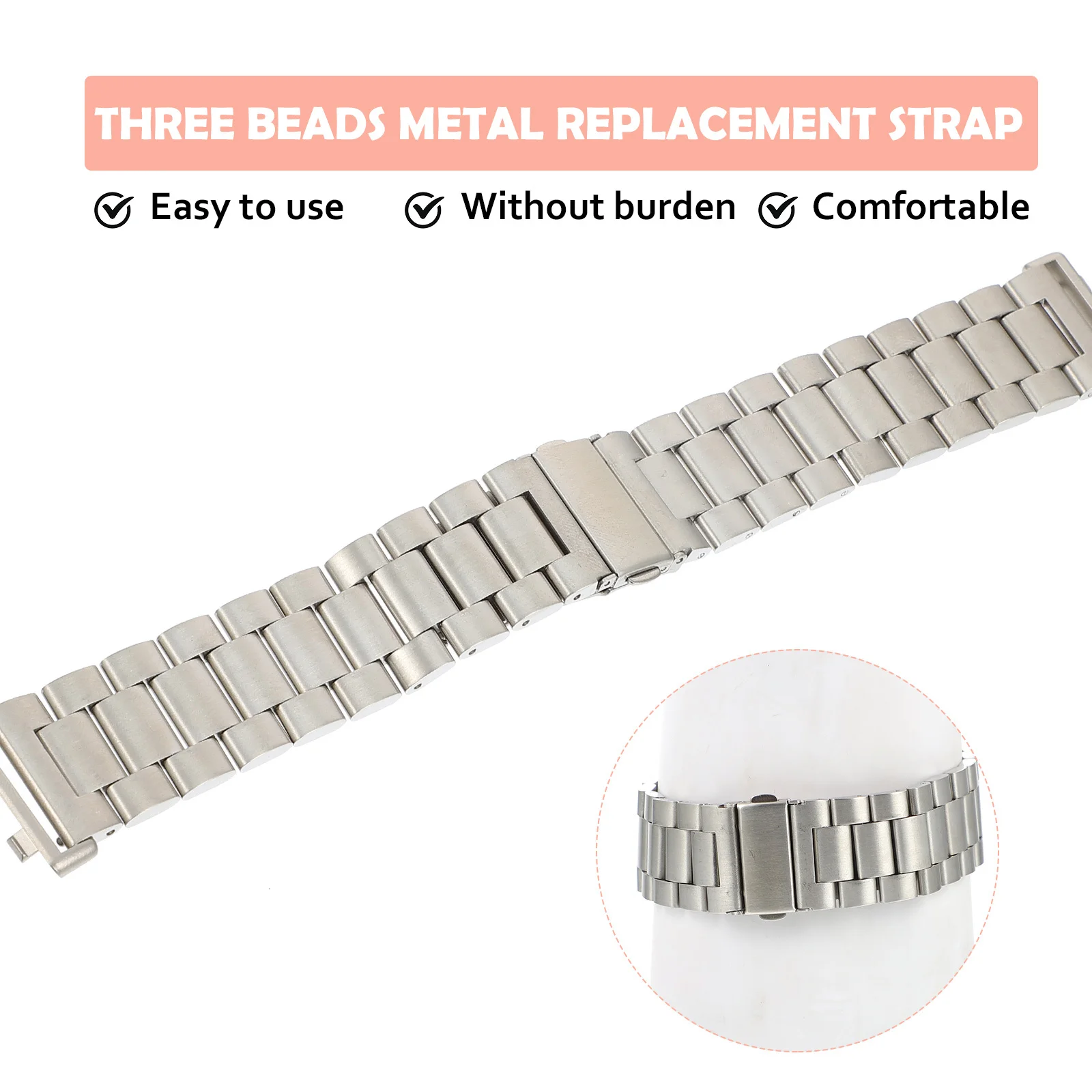 1Pcs Stainless Steel Watch Band Durable Metal Strap Easy to Install Adjustable Wristband Exquisite Craftsmanship Practical Gift
1Pcs Stainless Steel Watch Band Durable Metal Strap Easy to Install Adjustable Wristband Exquisite Craftsmanship Practical Gift