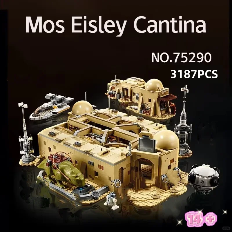 75290 Moss Eisley Tavern Christmas Gift Big Street View Model 3187Pcs Brick Children's Educational Toy
75290 Moss Eisley Tavern Christmas Gift Big Street View Model 3187Pcs Brick Children's Educational Toy
