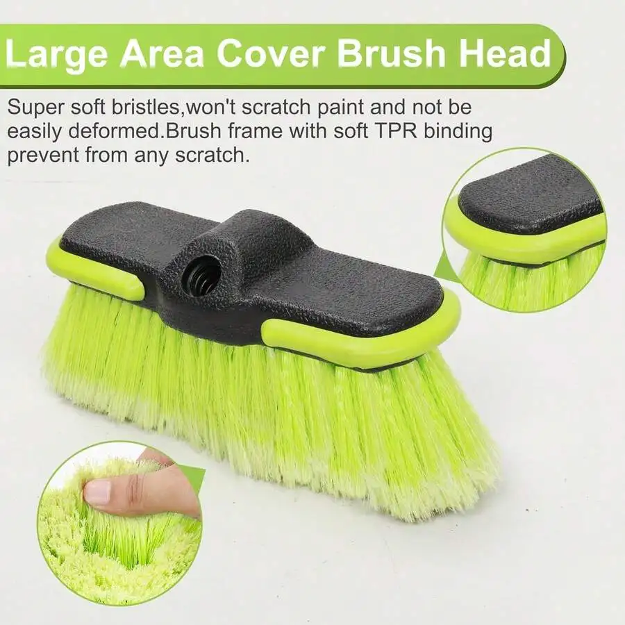 Large Area Cover Soft Bristle Cleaning Brush With Extendable Handle For RV Boat Truck SUV Caravan House Siding
Large Area Cover Soft Bristle Cleaning Brush With Extendable Handle For RV Boat Truck SUV Caravan House Siding