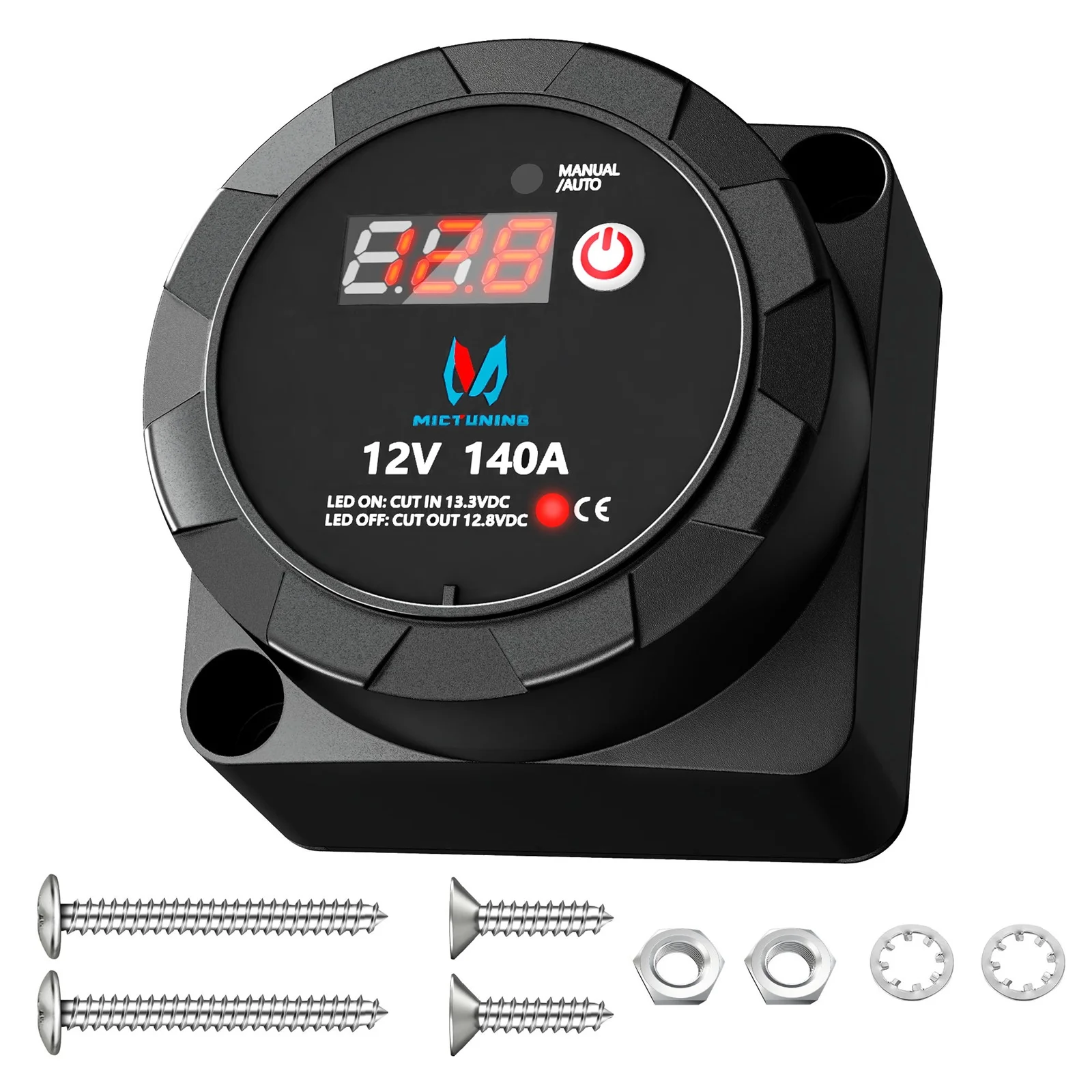 MICTUNING 12 В 140 А двойной изолятор батареи, чувствительное к напряжению реле с цифровым вольтметром Smart VSR, ручное/автоматическое для грузовиков
MICTUNING 12 В 140 А двойной изолятор батареи, чувствительное к напряжению реле с цифровым вольтметром Smart VSR, ручное/автоматическое для грузовиков