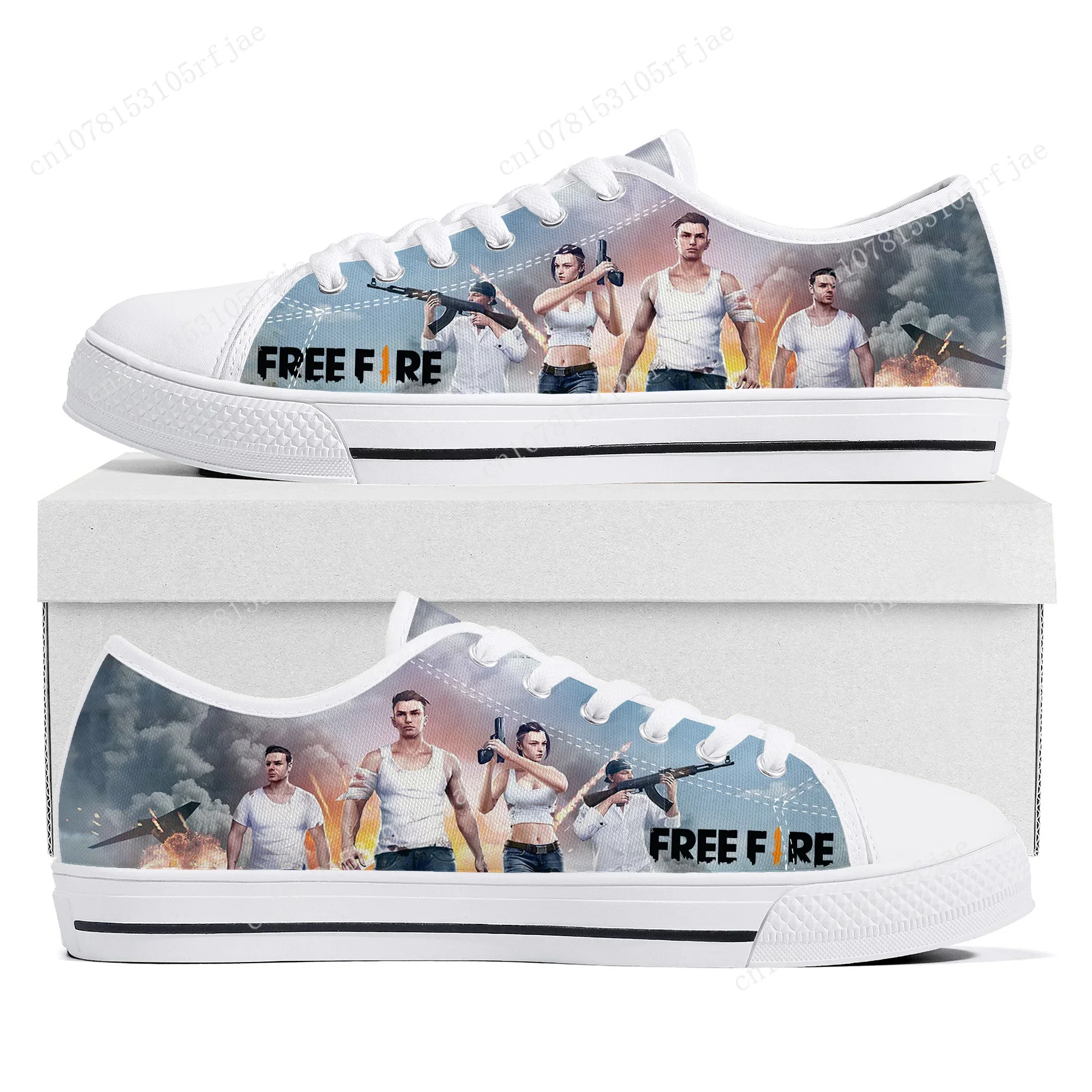 Garena Free Fire Low Top Sneakers Cartoon Game Women Men Teenager High Quality Canvas Sneaker Couple Fashion Custom Built Shoes
Garena Free Fire Low Top Sneakers Cartoon Game Women Men Teenager High Quality Canvas Sneaker Couple Fashion Custom Built Shoes