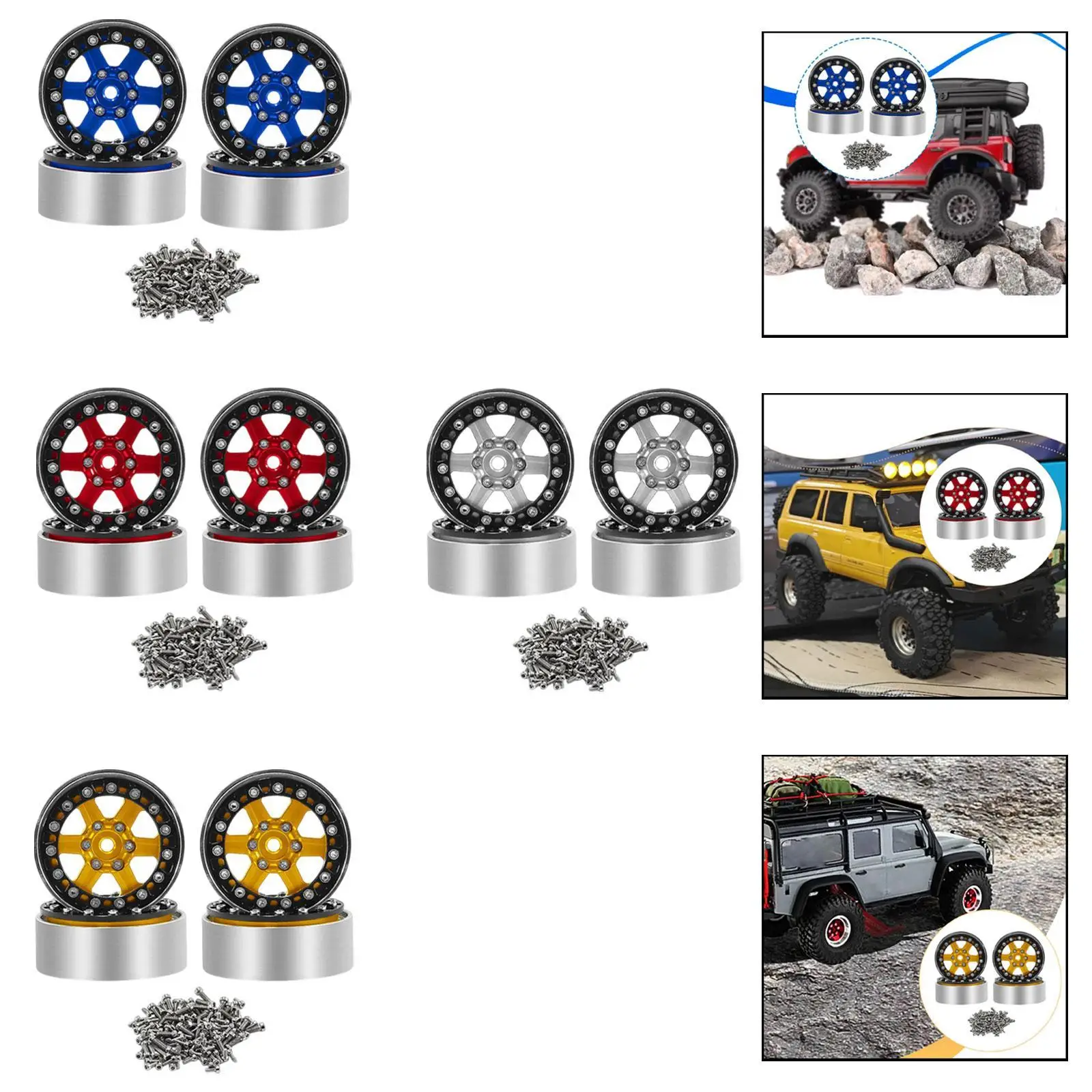 Aluminum Alloy Toy Car Wheel Rims High Performance RC Crawler Spare Parts Accessory for
Aluminum Alloy Toy Car Wheel Rims High Performance RC Crawler Spare Parts Accessory for