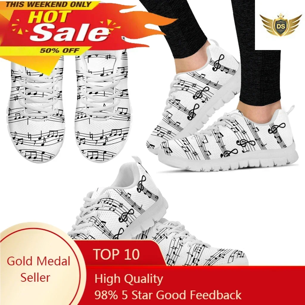 Music Notes Prints Mesh Shoes Woman Spring Ladies Shoes Lace-Up Flats Sneakers Women Plus Size Footwear
Music Notes Prints Mesh Shoes Woman Spring Ladies Shoes Lace-Up Flats Sneakers Women Plus Size Footwear
