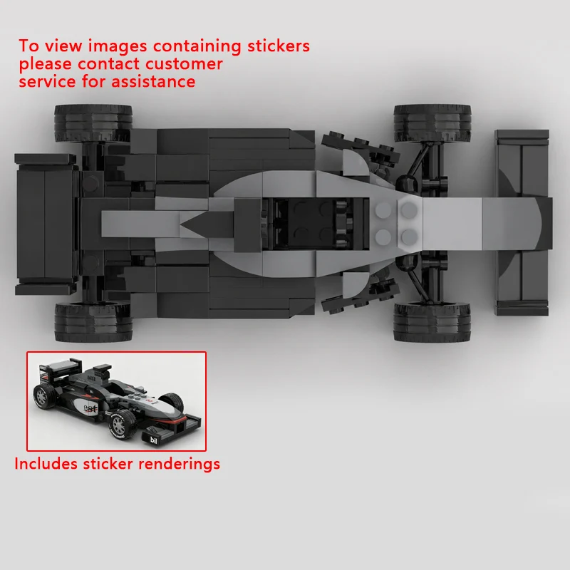 Speed Racing Car Model MOC Building Bricks MP4/13 Formula Racing Modular Technology Children Holiday Gifts Assemble Toys Suit
Speed Racing Car Model MOC Building Bricks MP4/13 Formula Racing Modular Technology Children Holiday Gifts Assemble Toys Suit