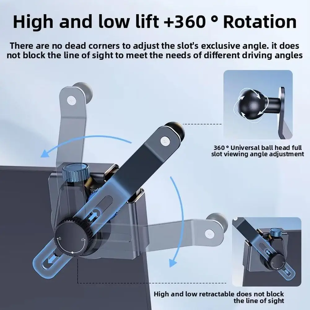 Universal Multi-Angle Car Phone Holder Bracket Adjustable Clasp Style Accessory For Arc Screen Mobile Phone Mount
Universal Multi-Angle Car Phone Holder Bracket Adjustable Clasp Style Accessory For Arc Screen Mobile Phone Mount