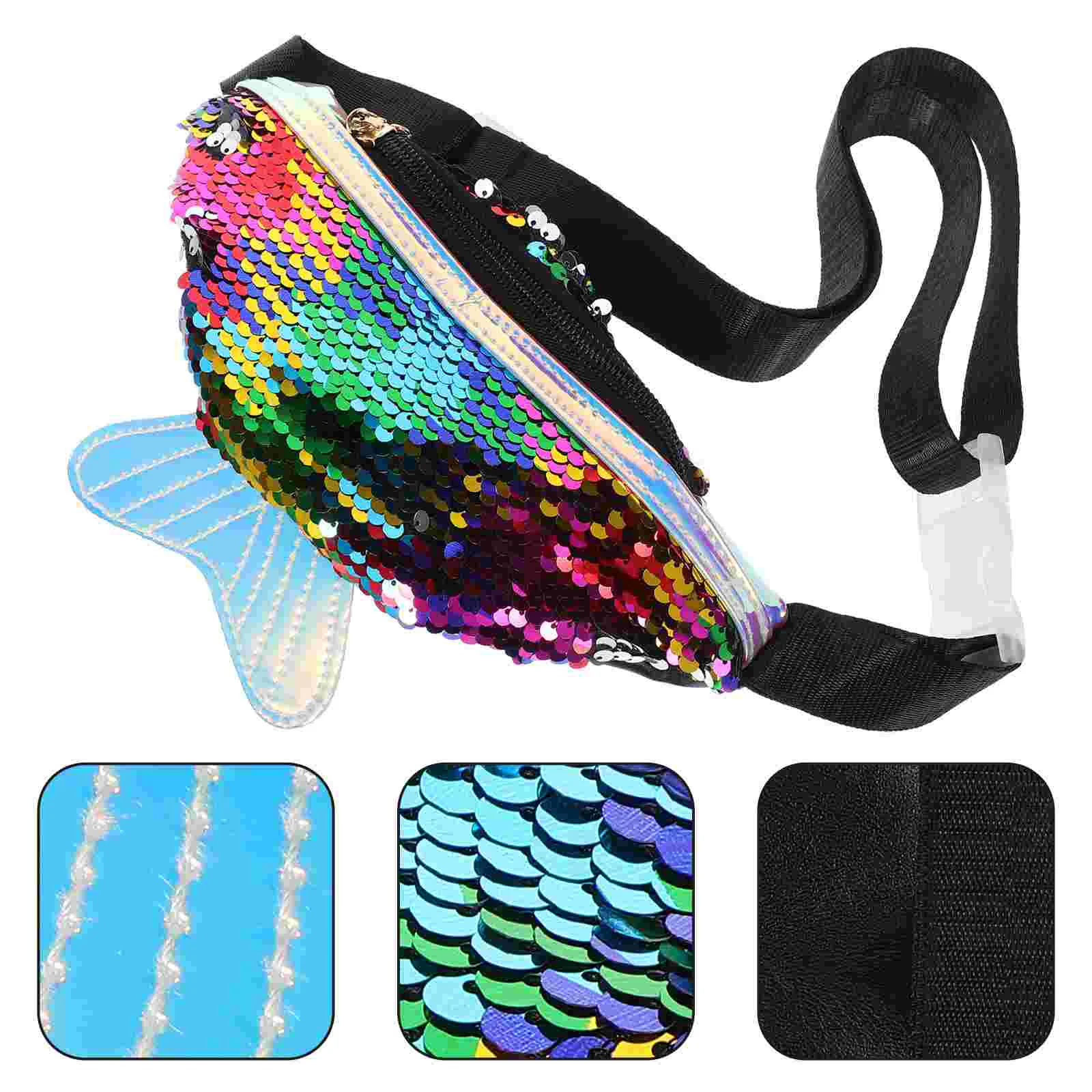 Fish Tail Waist Bag Lightweight PU Women Purse Crossbody Women Purse Chest Bag for Travel Hiking Shopping
Fish Tail Waist Bag Lightweight PU Women Purse Crossbody Women Purse Chest Bag for Travel Hiking Shopping