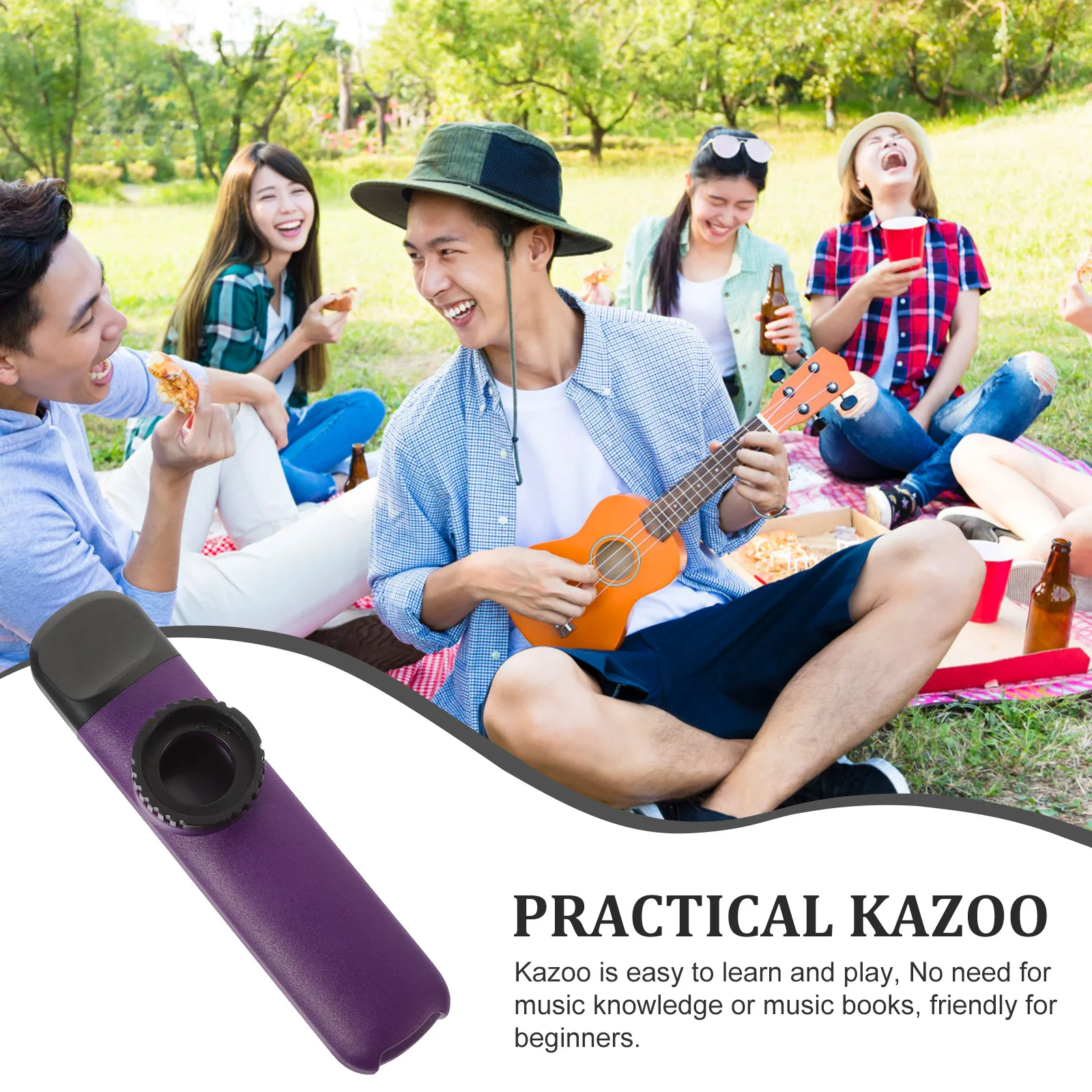 Plastic Kazoo with Lanyard Kids Musical Instrument Small Mini Kazoos for Children Adults Guitar Companion Lightweight Compact 
Plastic Kazoo with Lanyard Kids Musical Instrument Small Mini Kazoos for Children Adults Guitar Companion Lightweight Compact