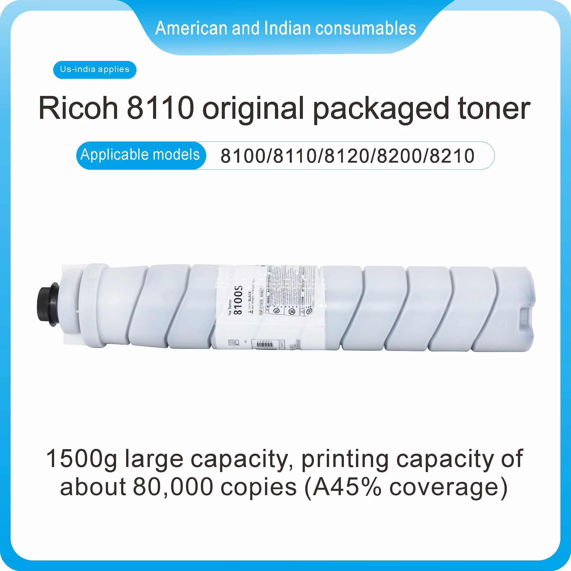 Оригинальный 8110 оригинальный тонер pro 8100 совместимый с Ricoh 8100/8110/8210/8120 8200/8220
Оригинальный 8110 оригинальный тонер pro 8100 совместимый с Ricoh 8100/8110/8210/8120 8200/8220