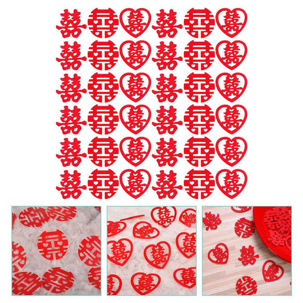 270pcs Xi Word Confetti Wedding Decorations Chinese Style Bed Table Floor Scatter For Party Non-Woven Fabric Celebration
270pcs Xi Word Confetti Wedding Decorations Chinese Style Bed Table Floor Scatter For Party Non-Woven Fabric Celebration