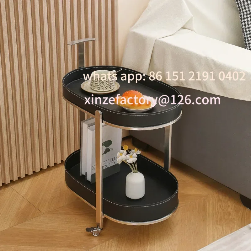 Customizable Creative Sofa Side with Storage, Internet Famous Coffee Table, Movable Leather and Stainless Steel
Customizable Creative Sofa Side with Storage, Internet Famous Coffee Table, Movable Leather and Stainless Steel