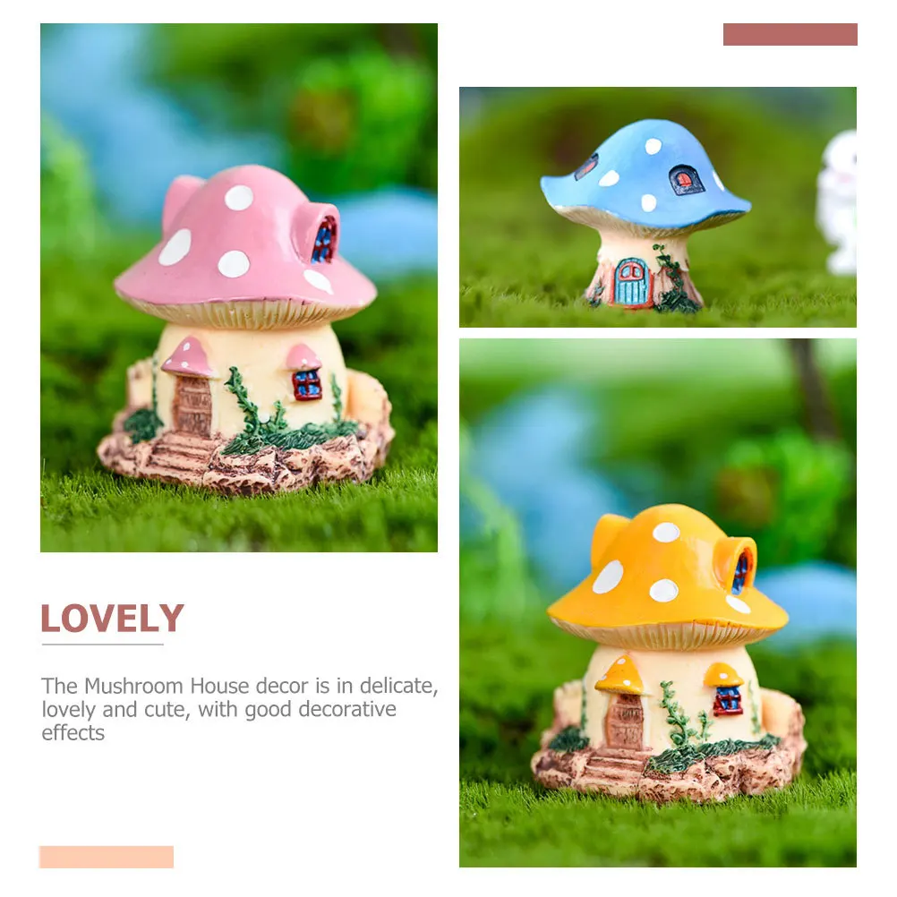 4Pcs Resin Mushroom House Ornament for Garden Decor Outdoor Yard Decoration Desktop Scene Layout Miniature Villa Shaped
4Pcs Resin Mushroom House Ornament for Garden Decor Outdoor Yard Decoration Desktop Scene Layout Miniature Villa Shaped