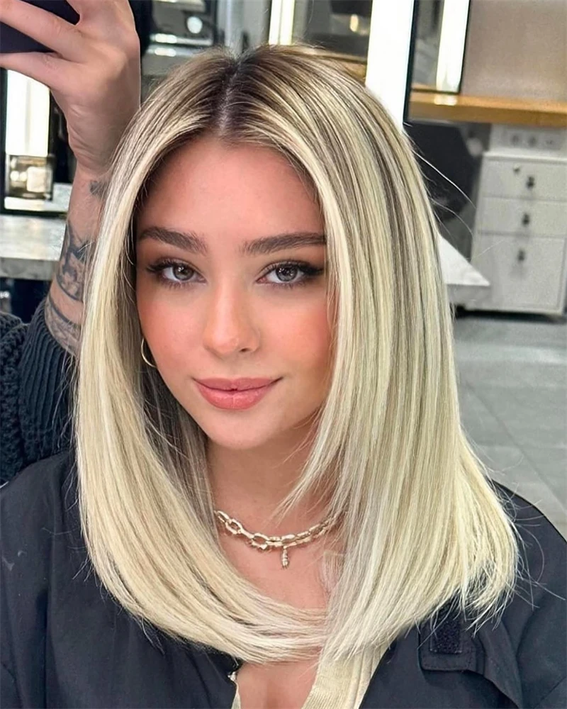 High quality synthetic wigs Premium Straight Lace Front Wig Natural Layered Cut Golden Ash Blonde Wig for Women Glueless Wig
High quality synthetic wigs Premium Straight Lace Front Wig Natural Layered Cut Golden Ash Blonde Wig for Women Glueless Wig