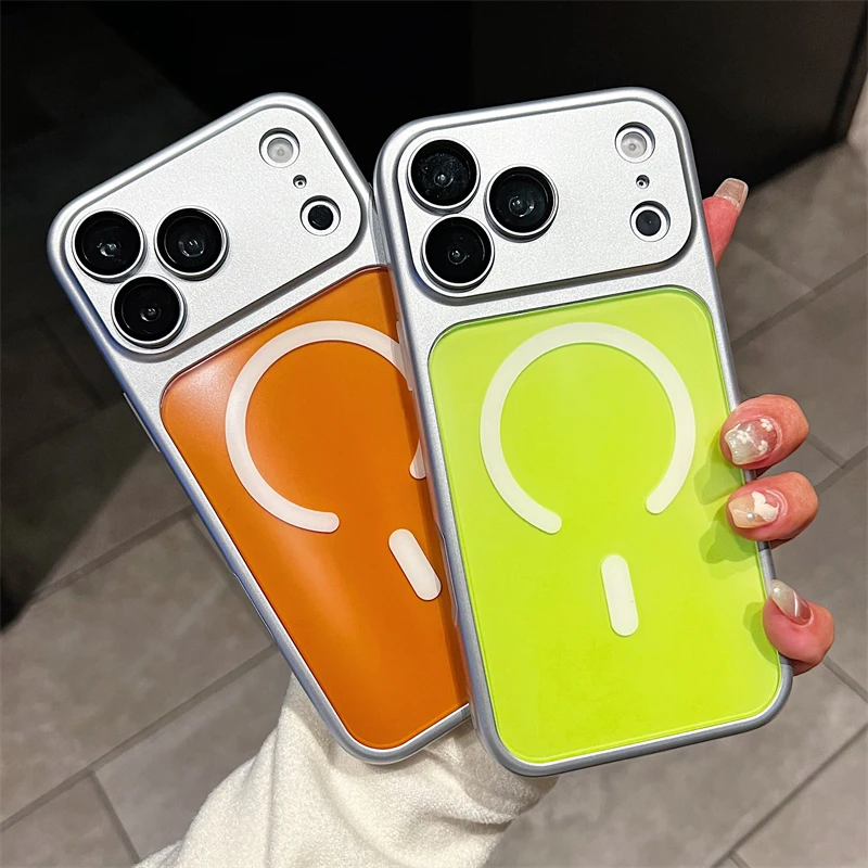 Magnetic IMD Luxury Matte Plating Shockproof Phone Case for iPhone 17 16 15 14 13 Pro Max For Magsafe Wireless Charge Hard Cover
Magnetic IMD Luxury Matte Plating Shockproof Phone Case for iPhone 17 16 15 14 13 Pro Max For Magsafe Wireless Charge Hard Cover