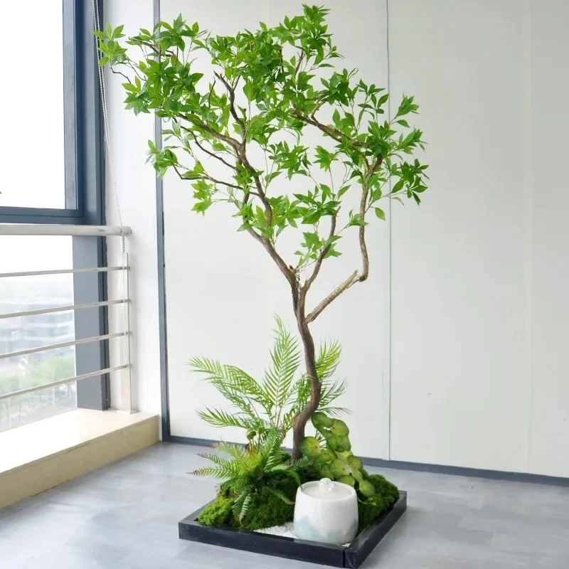 Indoor plant landscaping Green plant decoration ornament Fountain water landscape combination set
Indoor plant landscaping Green plant decoration ornament Fountain water landscape combination set