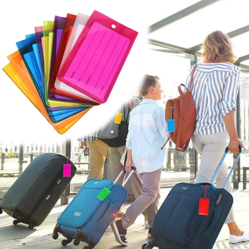 Soft PVC Transparent Cute Luggage Tag Suitcase Luggage Label Card Travel Luggage Tag Bag Tags Id Card Holder Travel Accessories
Soft PVC Transparent Cute Luggage Tag Suitcase Luggage Label Card Travel Luggage Tag Bag Tags Id Card Holder Travel Accessories