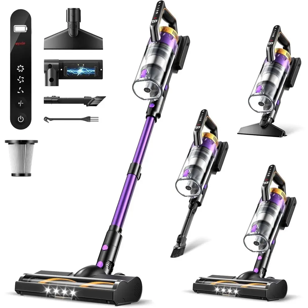 CordlVacuum Cleaner or Home, 580W/48KPa Powerul Suction, 65 Min Runtime, Lightweight Stick Vacuum with Touch Sn & Wall Mount, Ha
CordlVacuum Cleaner or Home, 580W/48KPa Powerul Suction, 65 Min Runtime, Lightweight Stick Vacuum with Touch Sn & Wall Mount, Ha