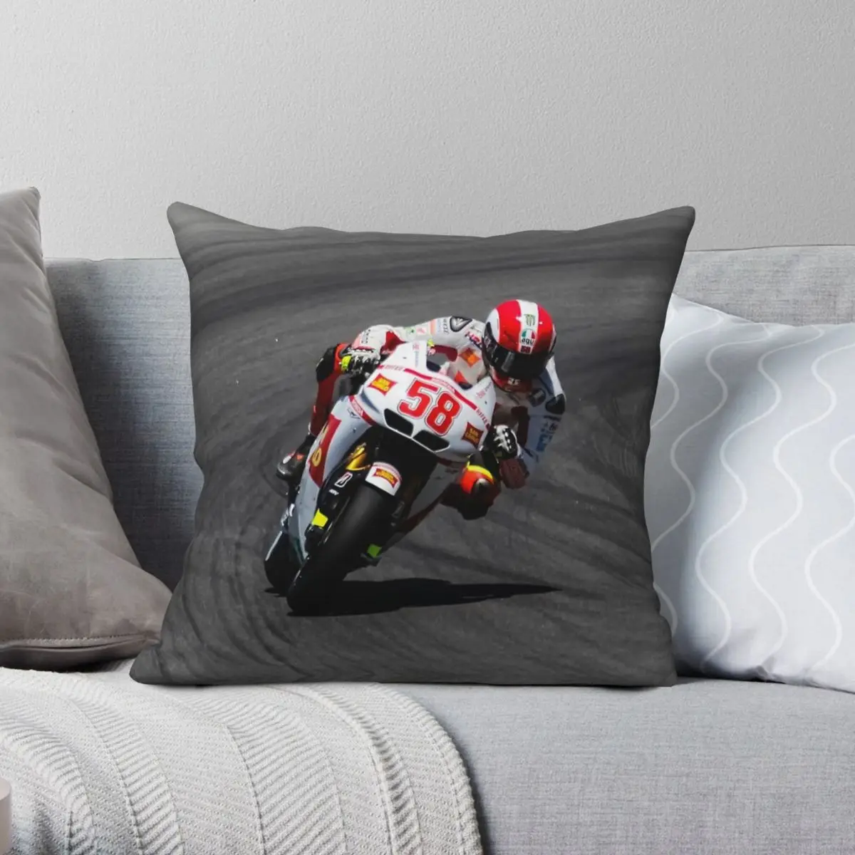 Квадратная наволочка Marco Simoncelli At Laguna Seca, полиэстер, лен, бархат, креативная декоративная наволочка, чехол для подушки
Квадратная наволочка Marco Simoncelli At Laguna Seca, полиэстер, лен, бархат, креативная декоративная наволочка, чехол для подушки