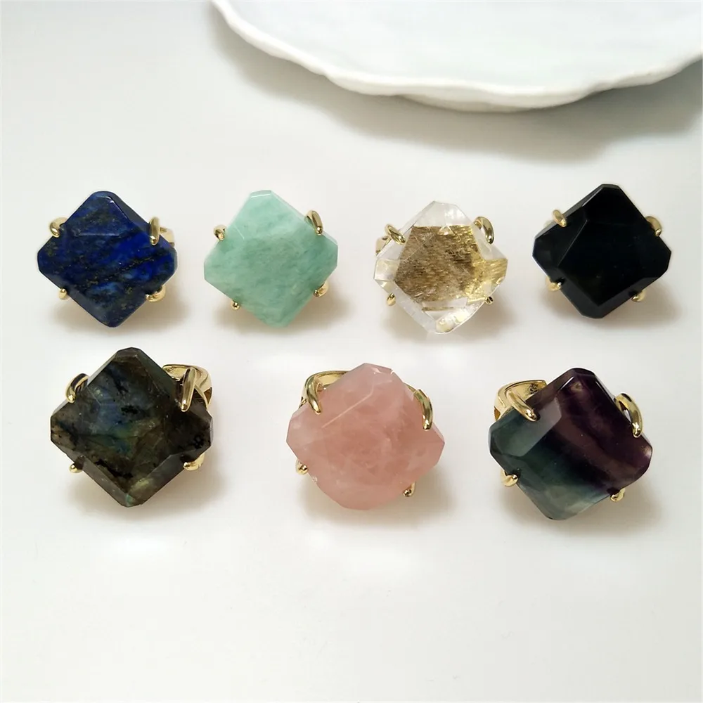 1Pcs Claw Setting Natural Semi Precious Stone Ring High Quality Adjustable Rings Suitable For Valentine's Day Gifts RG095
1Pcs Claw Setting Natural Semi Precious Stone Ring High Quality Adjustable Rings Suitable For Valentine's Day Gifts RG095