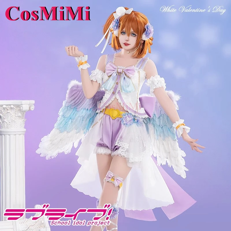 CosMiMi аниме LoveLive Kousaka Honoka косплей костюм белый День святого Валентина ангел милое платье карнавальная вечеринка одежда для ролевых игр
CosMiMi аниме LoveLive Kousaka Honoka косплей костюм белый День святого Валентина ангел милое платье карнавальная вечеринка одежда для ролевых игр