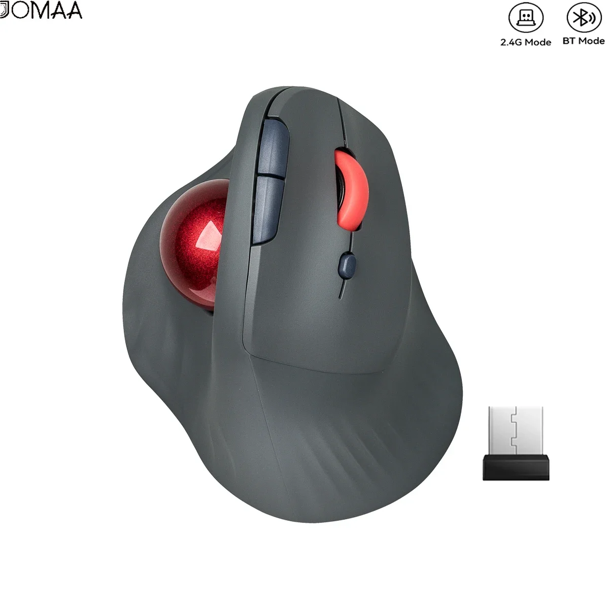 Wireless Optical Trackball Mouse with USB Receiver Ergonomic Design Rechargeable Vertical Mouse for Tablet/Laptop Multi-Device
Wireless Optical Trackball Mouse with USB Receiver Ergonomic Design Rechargeable Vertical Mouse for Tablet/Laptop Multi-Device