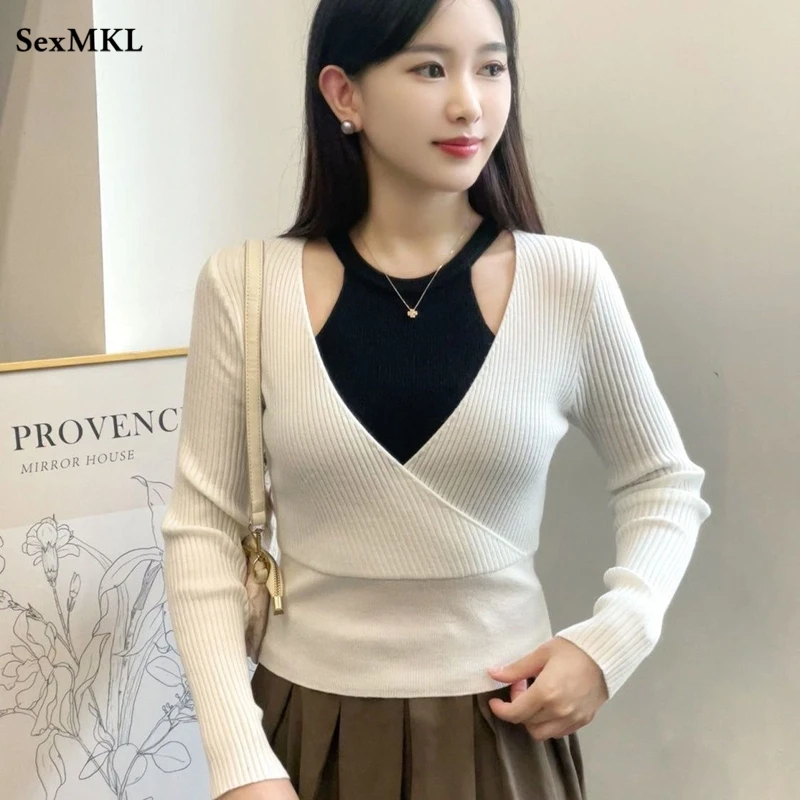Autumn Winter Slim Black Sweaters Women Long Sleeve Korean Fashion Y2k Clothes Casual Ladies Basic Knitted Crop Tops Pullovers
Autumn Winter Slim Black Sweaters Women Long Sleeve Korean Fashion Y2k Clothes Casual Ladies Basic Knitted Crop Tops Pullovers