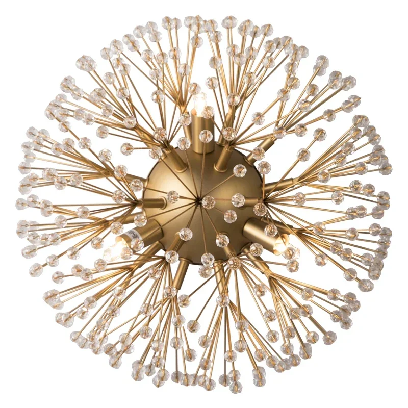 Modern globe Crystal Lamp gold wall sconce light fireworks luxury wall lamp vintage bedroom light antique loft wall light
Modern globe Crystal Lamp gold wall sconce light fireworks luxury wall lamp vintage bedroom light antique loft wall light