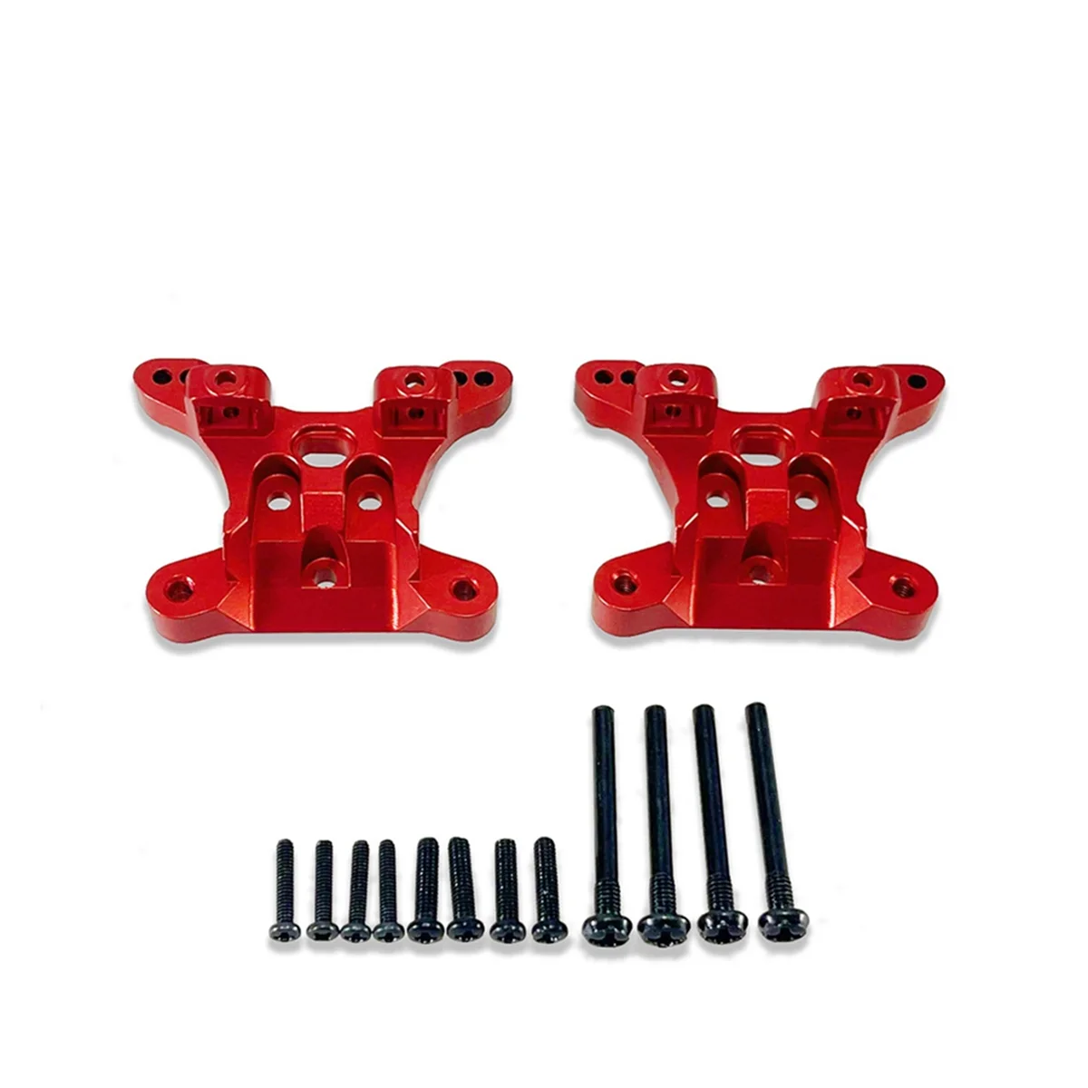 Aluminium Alloy Front and Rear Universal Shockmount for SCY1/16 16101 16102 16103 16101PRO RC Car Upgrade Parts Red
Aluminium Alloy Front and Rear Universal Shockmount for SCY1/16 16101 16102 16103 16101PRO RC Car Upgrade Parts Red